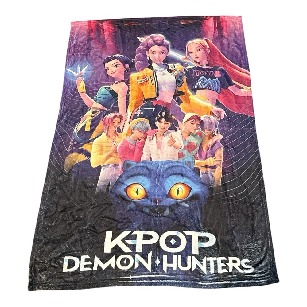 KPop Demon Hunters Unbranded Soft blanket 48"x 29"